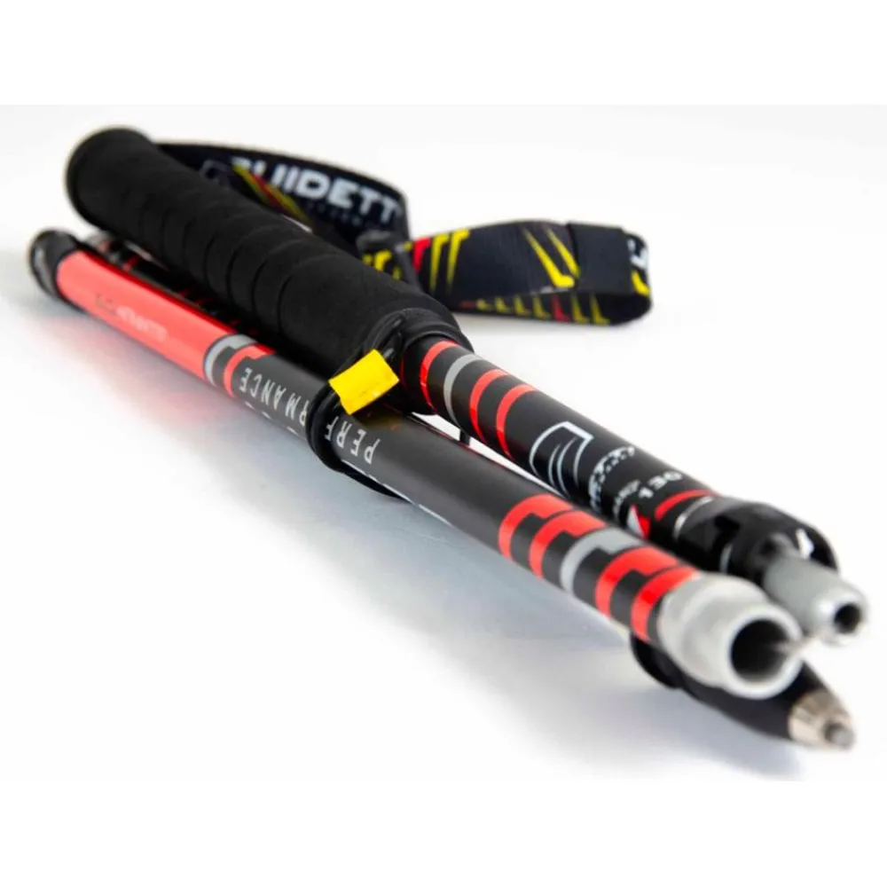 Bâtons Trail<Guidetti Bâton Silver Aéro Alu Noir Rouge