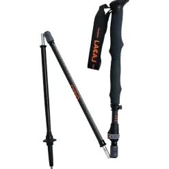 New Bâton Quick Stick Compact Carbon Black Orange Bâtons De Randonnée Carbone|Bâtons De Marche Pliable