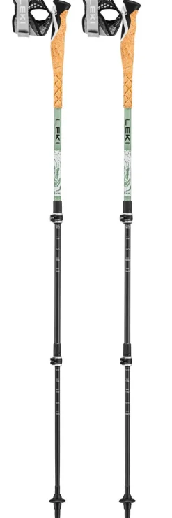 Bâtons Trail<Leki Bâton Cross Trail Lite Carbon 100-135 cm White Envy Black