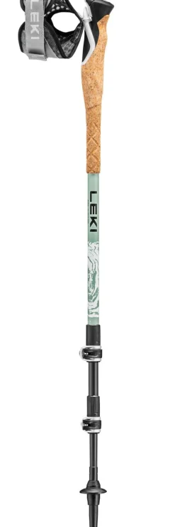 Bâtons Trail<Leki Bâton Cross Trail Lite Carbon 100-135 cm White Envy Black