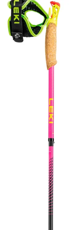 New Bâton Ultratrail Fx.One Superlite Neon Pink Neon Yellow Natural Carbon Bâtons Trail