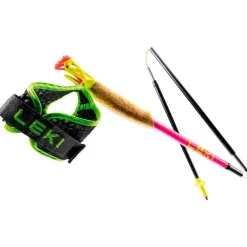 New Bâton Ultratrail Fx.One Superlite Neon Pink Neon Yellow Natural Carbon Bâtons Trail