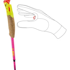 New Bâton Ultratrail Fx.One Superlite Neon Pink Neon Yellow Natural Carbon Bâtons Trail
