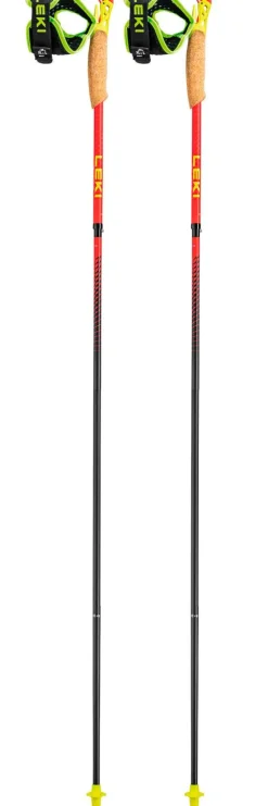 Bâtons Trail<Leki Bâton Ultratrail Fx.One Superlite Bright Red Neon Yellow Natural Carbon