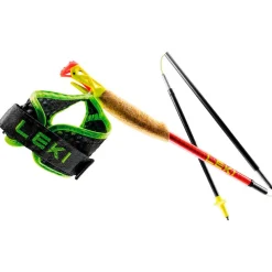Bâtons Trail<Leki Bâton Ultratrail Fx.One Superlite Bright Red Neon Yellow Natural Carbon