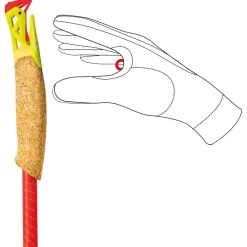 Bâtons Trail<Leki Bâton Ultratrail Fx.One Superlite Bright Red Neon Yellow Natural Carbon