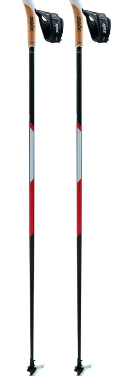 Bâtons Marche Nordique<Swix Bâton Ct2 Twist&Go Just Click Liège Naturel Black Red