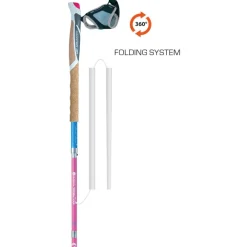 Discount Bâton Trail Carbon 4 Cork Short Women Flamingo Bâtons Trail