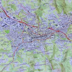 Carte 3D<Deniveles Carte 3D Chambery