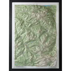Carte 3D<Deniveles Carte 3D Le Chablais Est