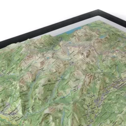 Carte 3D<Deniveles Carte 3D Le Chablais Est