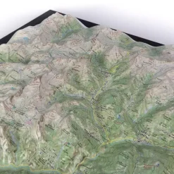 Carte 3D<Deniveles Carte 3D Le Queyras