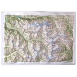 Carte 3D<Deniveles Carte 3D Les Ecrins Nord