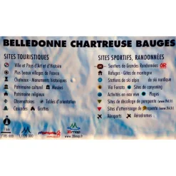 New Carte 3D Bauges-Belledonne-Chartreuse Carte 3D
