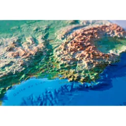 Carte 3D La France Physique Carte 3D