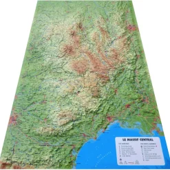 Carte 3D<3DMAP Carte 3D Le Massif Central