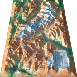 Carte 3D<3DMAP Carte 3D Le Massif Du Mont-Blanc