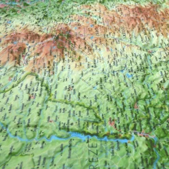 Sale Carte 3D Le Parc Naturel Régional des Volcans d'Auvergne Carte 3D