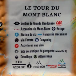 Online Carte 3D Le Tour Du Mont-Blanc Carte 3D