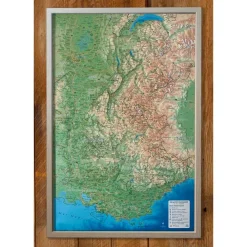 Clearance Carte 3D Les Alpes Françaises Et Ses Massifs Alpins Carte 3D