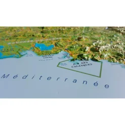 Clearance Carte 3D Les Alpes Françaises Et Ses Massifs Alpins Carte 3D
