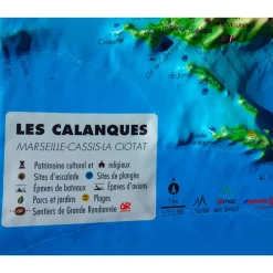 Discount Carte 3D Les Calanques (Marseille-Cassis-La Ciotat) Carte 3D