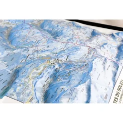 Online Carte Des Pistes Portes Du Soleil Avoriaz Châtel Chapelle d’Abondance + Cadre Carte 3D