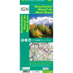 Carte Ign<IGN Carte Beaufortain Massif du Mont Blanc