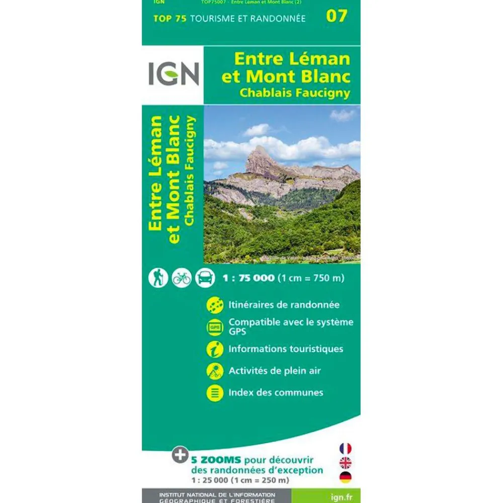 Outlet Carte Entre Leman et Mont-Blanc Chablais Faucy Carte Ign