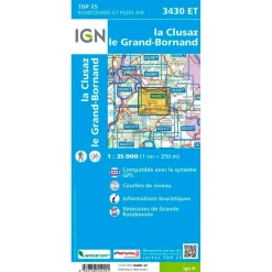 Clearance Carte 3430ET la Clusaz, le Grand-Bornand Carte Ign