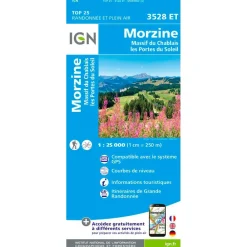 Carte Ign<IGN Carte 3528Et Morzine Massif-du-Chablais - Les Portes du Soleil