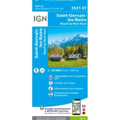 Sale Carte 3531ET Saint-Gervais-les-Bains, Massif Du Mont Blanc Carte Ign