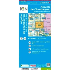 Discount Carte 3538ETR Aiguille du Chambeyron, Cols de Larche et de Vars - Résistante Carte Ign