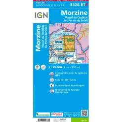 Carte Ign<IGN Carte 3528Etr Morzine Resistante Massif-du-Chablais - Les Portes du Soleil