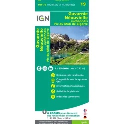 Carte Ign<IGN Carte Gavarnie Neouvielle Luchonnais Pic du Midi de Bigorre