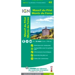 Carte Ign<IGN Carte Massif du Pilat Mont Forez