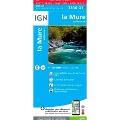 Carte 3336OTR la Mure, Valbonnais - Résistante Carte Ign