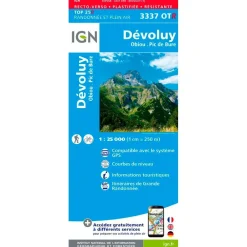 Discount Carte 3333OTR Massif de la Chartreuse Nord - Résistante Carte Ign