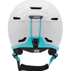 Clearance Casque Orion Junior Blanc Nacré Turquoise Verni Enfant Casques Enfant