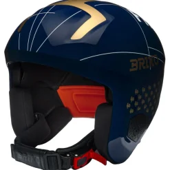 Casques Femme|Casques Homme<Briko Casque Vulcano 2.0 France Shiny Tangaroa Blue Gold White