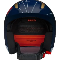 Casques Femme|Casques Homme<Briko Casque Vulcano 2.0 France Shiny Tangaroa Blue Gold White