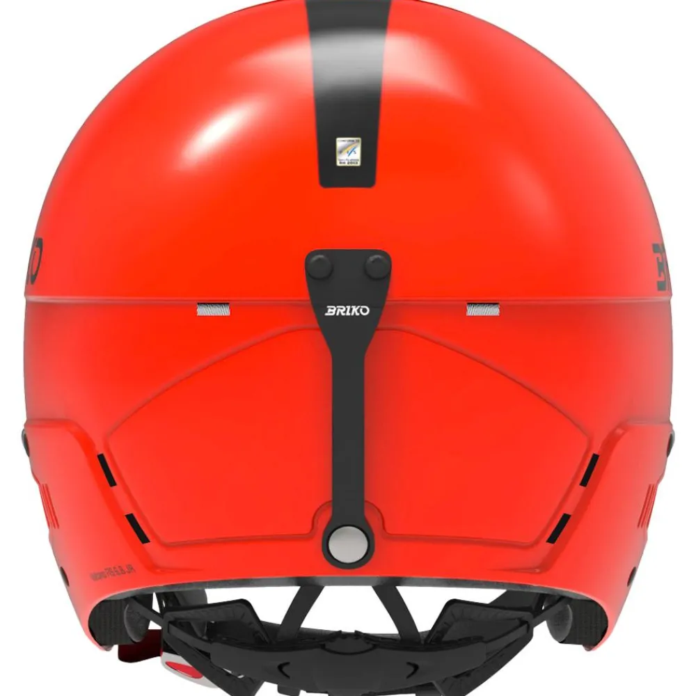 Hot Casque Vulcano Fis 6.8 Junior Shiny Orange Fluo Black Enfant Casques Enfant