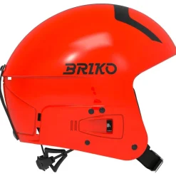 Hot Casque Vulcano Fis 6.8 Junior Shiny Orange Fluo Black Enfant Casques Enfant