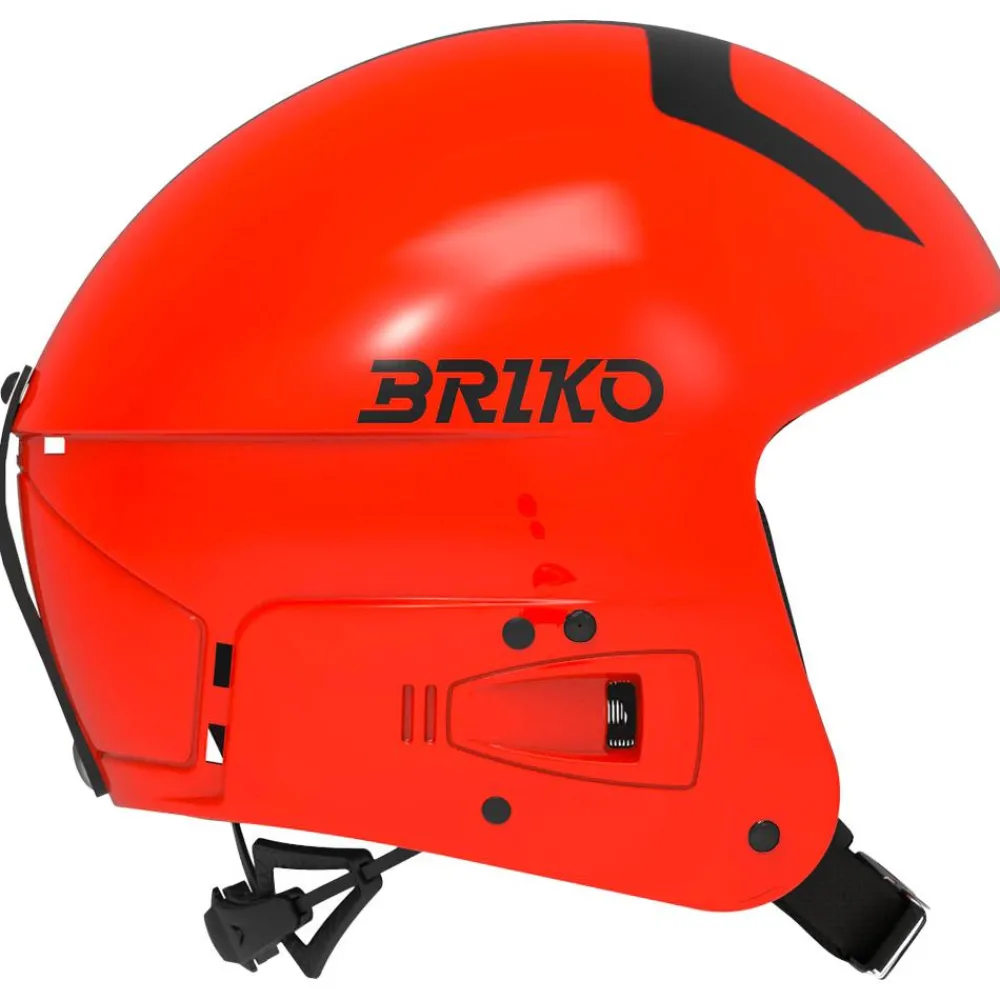 Hot Casque Vulcano Fis 6.8 Junior Shiny Orange Fluo Black Enfant Casques Enfant