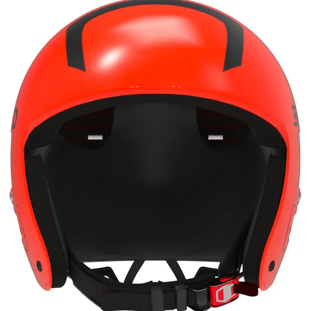 Hot Casque Vulcano Fis 6.8 Junior Shiny Orange Fluo Black Enfant Casques Enfant