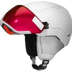 Outlet Casque visière Revent Gt Amid Visor Hd White Leather Red Femme Casques Avec Visière|Casques Femme