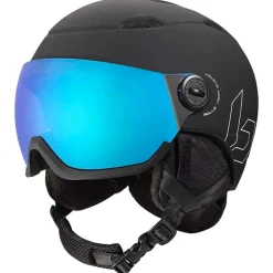 Clearance Casque visière Mercuro Visor Black Matte Blue Mirror Femme Casques Avec Visière|Casques Femme