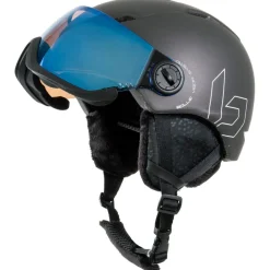Clearance Casque visière Mercuro Visor Black Matte Blue Mirror Femme Casques Avec Visière|Casques Femme