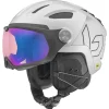 Casques Avec Visière|Casques Femme<Bollé Casque visière V-Ryft Mips White Pearl Shiny