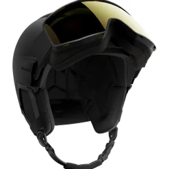 Casques Avec Visière|Casques Femme<Salomon Casque visière Driver Pro Sigma Photo Mips Black Poppy Red